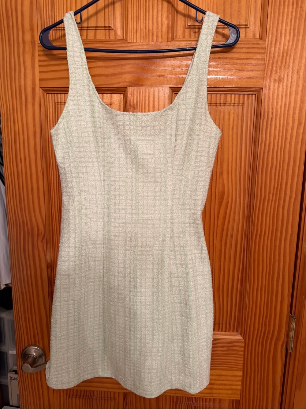SHEIN Pale Mint Scoop Neck Mini Dress